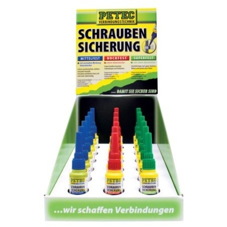 DISPLAY SCHRAUBENSICHERUNG, 10 G, 3x 6 STÜCK  PE 95010